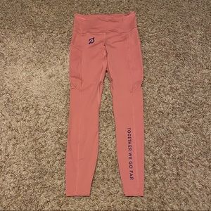 Peloton Lululemon Cherry Fast and Free Leggings